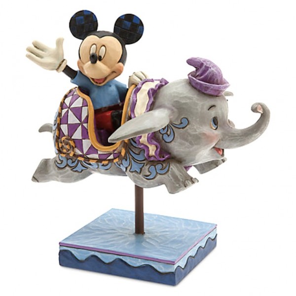 Disney Traditions by Jim Shore - Mickey Mouse and Dumbo Flying Elephants Figurine  